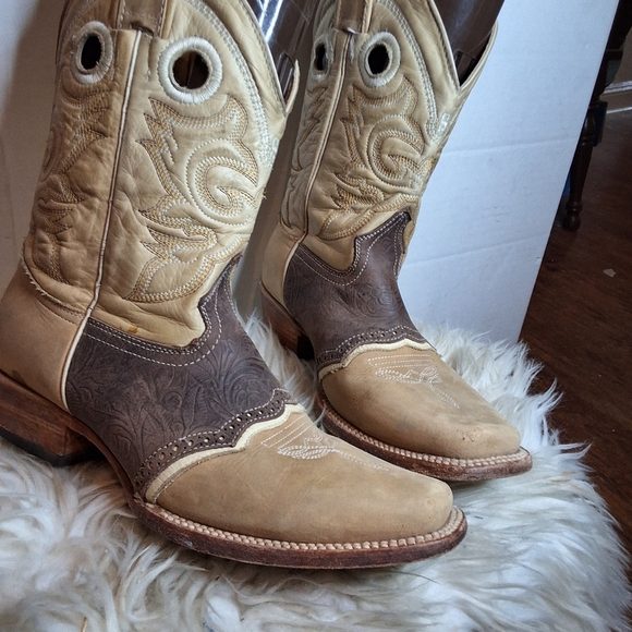 Stephy Spectator Neutral Tones Cowboy Boots 8.5 - Picture 6 of 16